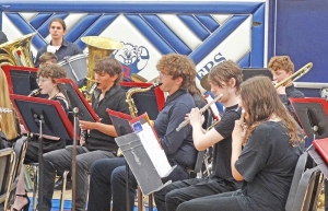 Reedsburg Area High School musicians entertained during last Friday night’s commencement ceremony at RAHS. (Photos by Heather Stanek)